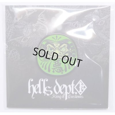 Photo1: HELLS DEPT x FUNKASTOK MOTORS 【"HELLS DARUMA" PINS】GREEN